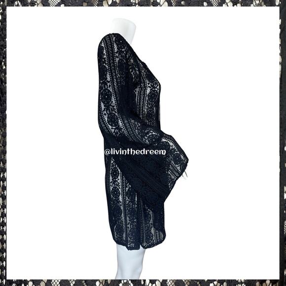 PilyQ Swimwear Midnight Ariana Lace Tunic XS/S $144 - Picture 14 of 16